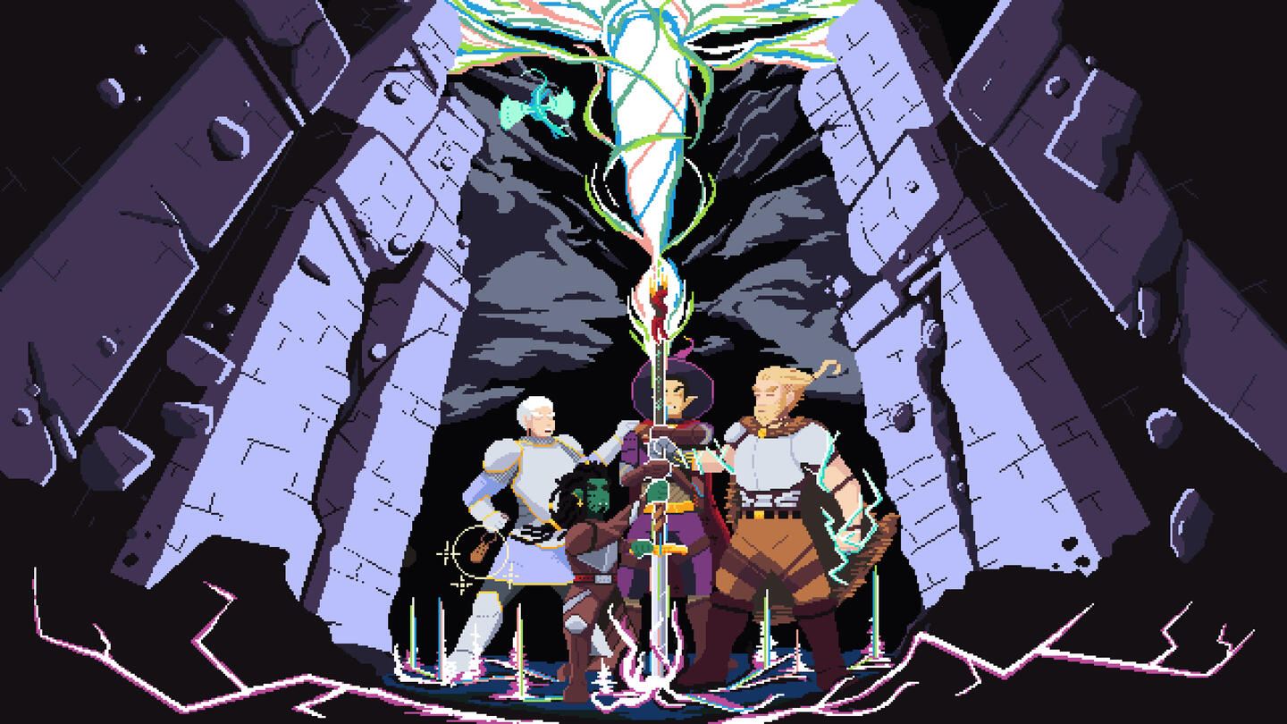 A DnD party pulls down the magic of the universe to destroy an evil artifact.